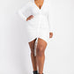Gianna Ruched Front Mini Dress - Lilah Style