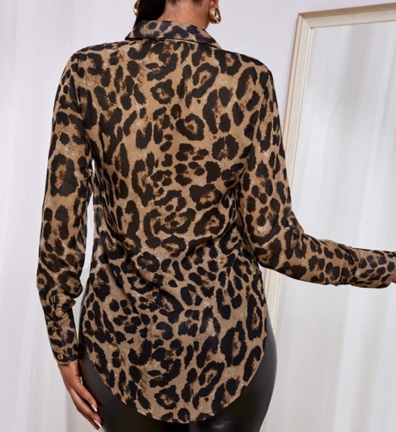 Talia's Sexy Cheetah Print Blouse - Lilah Style